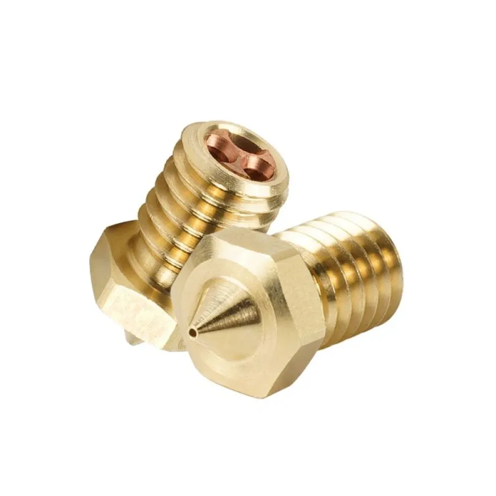 3D-Drucker-Düse E3D V6 Clone CHT-Düse M6 Hoher Durchfluss aus Kupfer für 1,75 mm Filament Messing-Kupfer-Druckkopf 0,4 mm 0,6 mm 0,8 mm