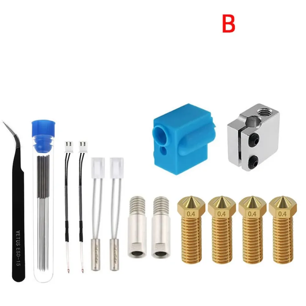 3D Drucker Zubehör Düse Silikonhülle Thermistor Heizrohr Rachen-Set
