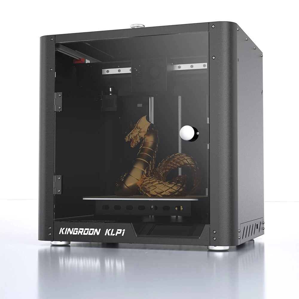 3D-Drucker KINGROON KLP1 230 Baugröße 230*230*210mm Maximaler Druckgeschwindigkeit 500mm/s Schneller Corexy 3D-Drucker mit Klipper-Firmware