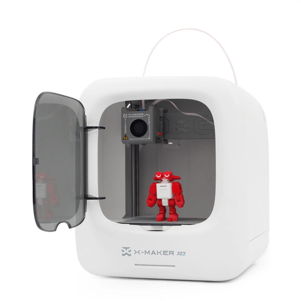 AOSEED X-MAKER JOY 3D-Drucker für Kinder Hohe Präzision 0,05 mm 200 mm/s Druckgeschwindigkeit Wi-Fi USB PLA Filament Geschlossener sicherer Design KI-Sprachinteraktion Anpassungskit