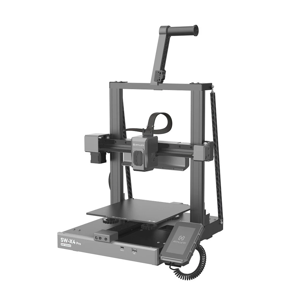 Artillery SW X4 Pro Klipper-Firmware, 3D-Drucker mit hoher Geschwindigkeit von 500 mm/s, Druckbereich 240*240*260 mm, 81 Punkte automatische Bettnivellierung.