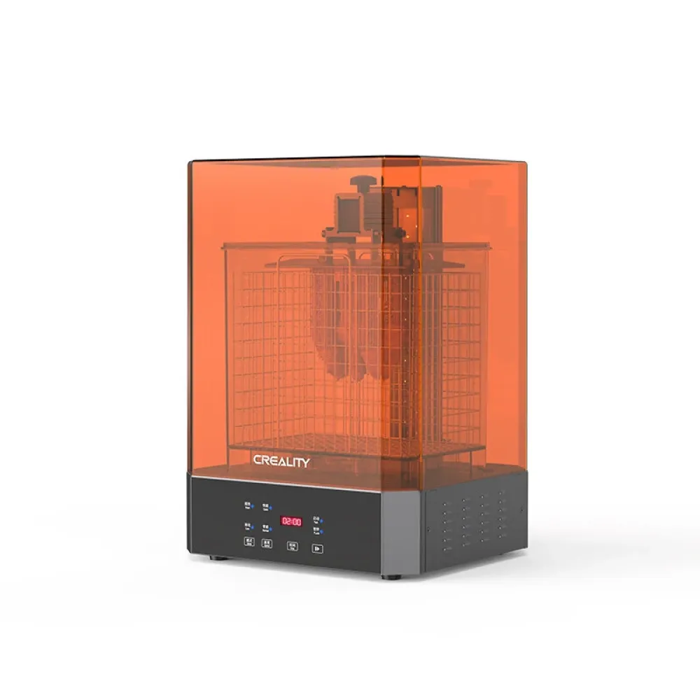 Creality 3D® UW-02 Wasch-/Härtungsmaschine mit 10,1-Zoll-Großbildschirm/2 Arbeitsmodi/360°-Rundumhärtung/integrierte automatische Reinigung für SLA 3D-Drucker