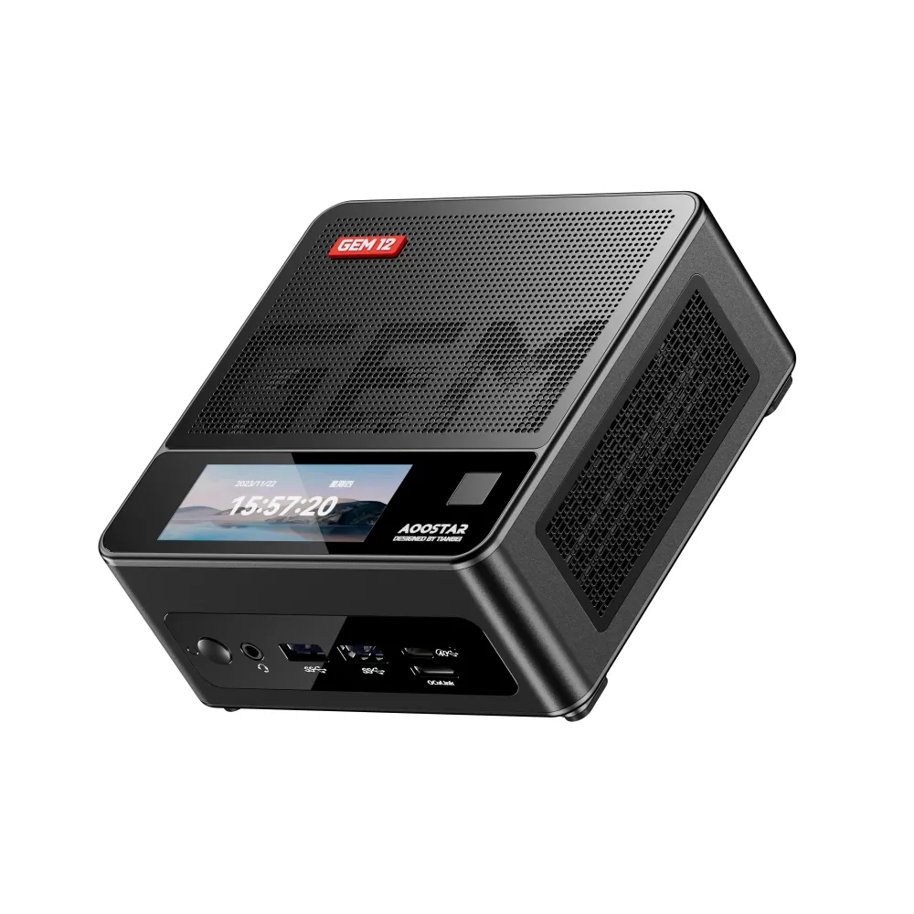 AOOSTAR GEM12 PRO Mini-PC mit Fingerabdruckentsperrung am Bildschirm AMD Ryzen 7 7840HS/8845HS 8 Kerne 16 Threads 32 GB DDR5 RAM 1 TB SSD 4K Quad-Bildausgang WIFI6 BT5.2 HD USB4 Typ-C Doppel 2.5G LAN Mini-Computer Desktop-PC AOOSTAR GEM12 PRO Mini-PC mit Fingerabdruckentsperrung am Bildschirm AMD Ryzen 7 7840HS/8845HS 8 Kerne 16 Threads 32 GB DDR5 RAM 1 TB SSD 4K Quad-Bildausgang WIFI6 BT5.2 HD USB4 Typ-C Doppel 2.5G LAN Mini-Computer Desktop-PC