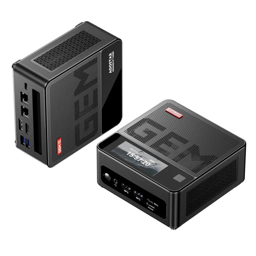 AOOSTAR GEM12 PRO Mini-PC mit Fingerabdruckentsperrung am Bildschirm AMD Ryzen 7 7840HS/8845HS 8 Kerne 16 Threads 32 GB DDR5 RAM 1 TB SSD 4K Quad-Bildausgang WIFI6 BT5.2 HD USB4 Typ-C Doppel 2.5G LAN Mini-Computer Desktop-PC AOOSTAR GEM12 PRO Mini-PC mit Fingerabdruckentsperrung am Bildschirm AMD Ryzen 7 7840HS/8845HS 8 Kerne 16 Threads 32 GB DDR5 RAM 1 TB SSD 4K Quad-Bildausgang WIFI6 BT5.2 HD USB4 Typ-C Doppel 2.5G LAN Mini-Computer Desktop-PC