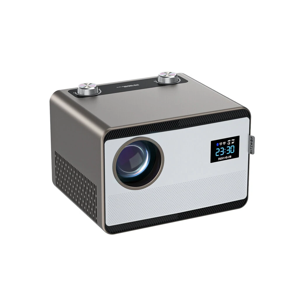 BlitzWolf® BW-V7 Android 4K Projektor, 850 ANSI Lumen, Autofokus, automatische Keystone-Korrektur, Native 1080P, Android 9.0 OS, Bluetooth 5.0, Heimkino im Freien. BlitzWolf® BW-V7 Android 4K Projektor, 850 ANSI Lumen, Autofokus, automatische Keystone-Korrektur, Native 1080P, Android 9.0 OS, Bluetooth 5.0, Heimkino im Freien.