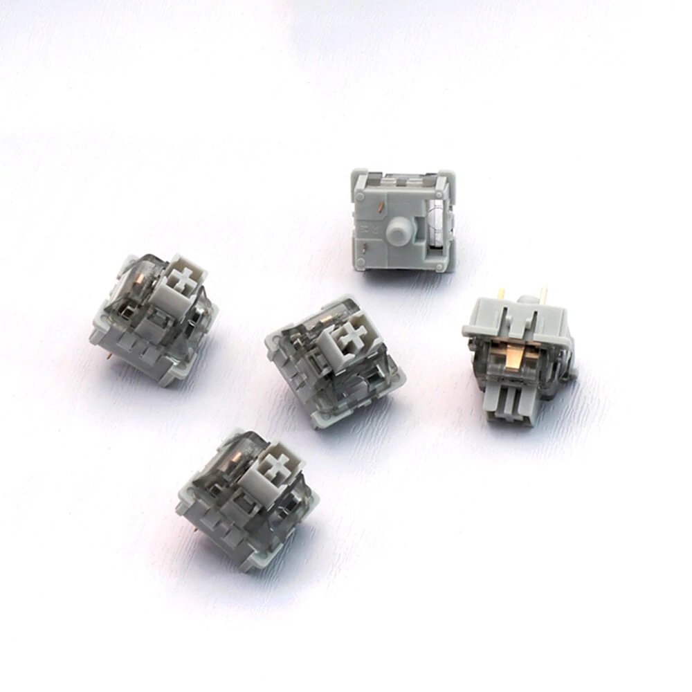 100 Stk. LEOBOG GrayWood V3 Schalter Linear Grau 3Pin DIY Gaming-Tastatur MX RGB Hot-Swap Switch für benutzerdefinierte mechanische Tastatur