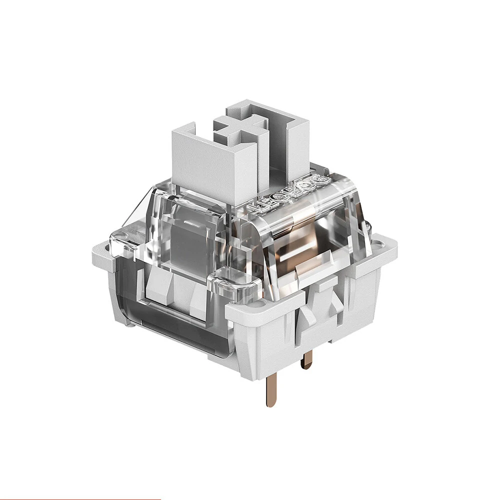 100 Stk. LEOBOG GrayWood V3 Schalter Linear Grau 3Pin DIY Gaming-Tastatur MX RGB Hot-Swap Switch für benutzerdefinierte mechanische Tastatur