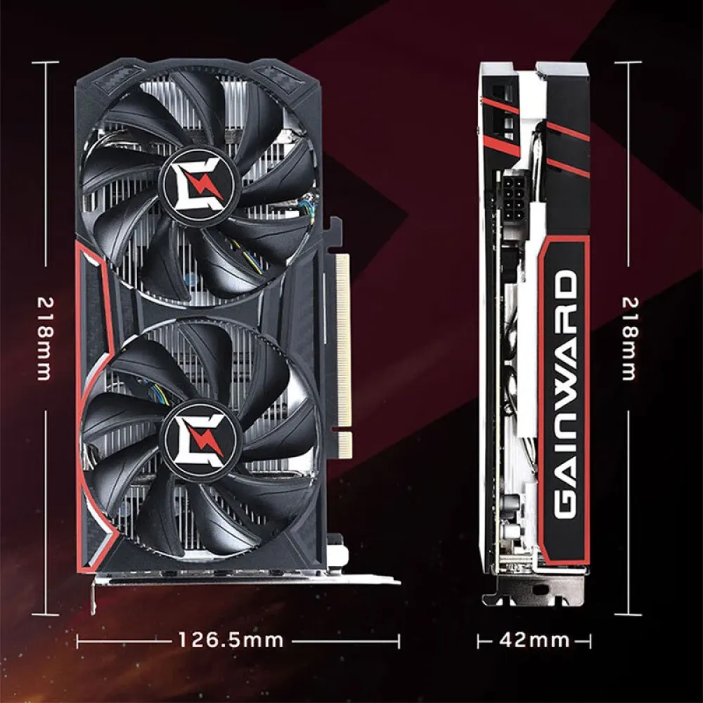 GAINWARD GeForce RTX4060 Wind Chasing V2 8GB Grafikkarte,GDDR6-Speicher,128-Bit,HD/DPx3,8-polige Gaming-Grafikkarte mit dualem Kühler für Desktop-Computer-Designer. GAINWARD GeForce RTX4060 Wind Chasing V2 8GB Grafikkarte,GDDR6-Speicher,128-Bit,HD/DPx3,8-polige Gaming-Grafikkarte mit dualem Kühler für Desktop-Computer-Designer.