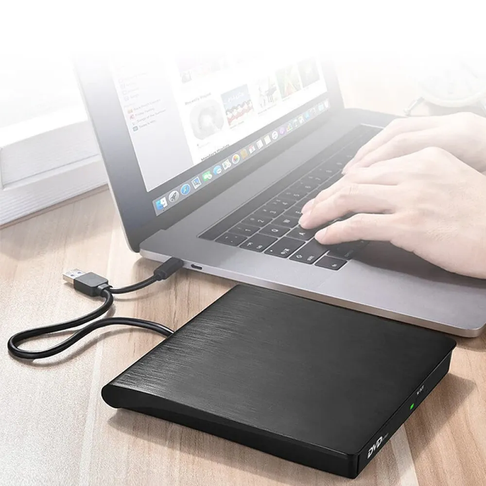 XD020 USB3.0+Type-C 2-in-1 Slim Externes DVD RW CD Brenner Lesegerät Optische Laufwerke für Laptop PC DVD Brenner Tragbarer DVD