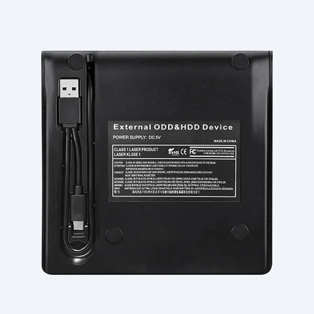 XD020 USB3.0+Type-C 2-in-1 Slim Externes DVD RW CD Brenner Lesegerät Optische Laufwerke für Laptop PC DVD Brenner Tragbarer DVD