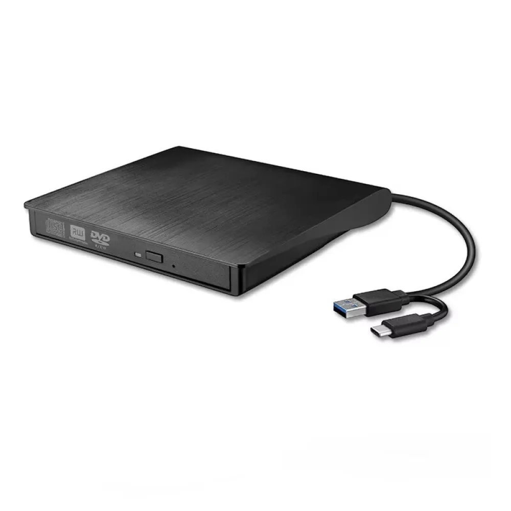 XD020 USB3.0+Type-C 2-in-1 Slim Externes DVD RW CD Brenner Lesegerät Optische Laufwerke für Laptop PC DVD Brenner Tragbarer DVD