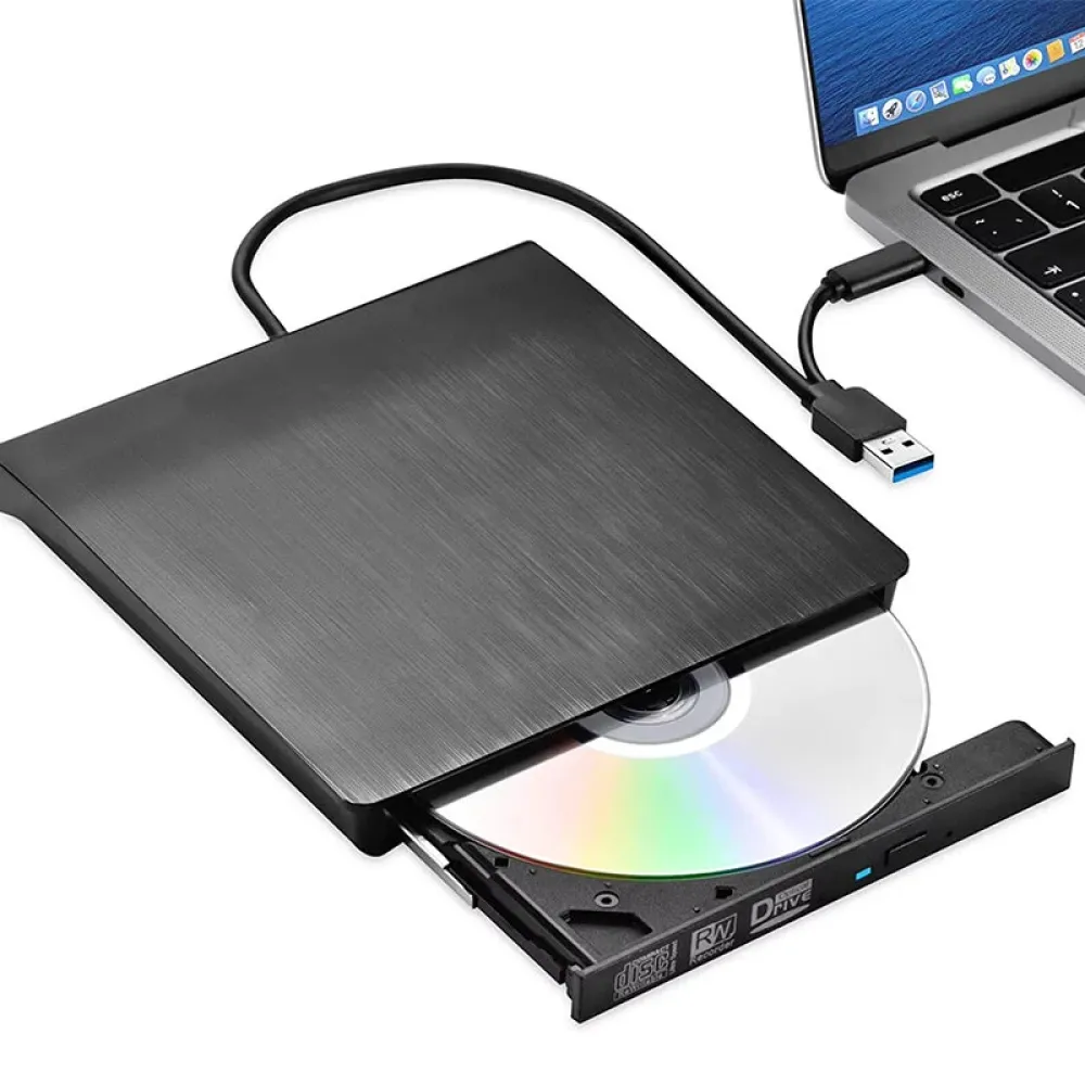 XD020 USB3.0+Type-C 2-in-1 Slim Externes DVD RW CD Brenner Lesegerät Optische Laufwerke für Laptop PC DVD Brenner Tragbarer DVD