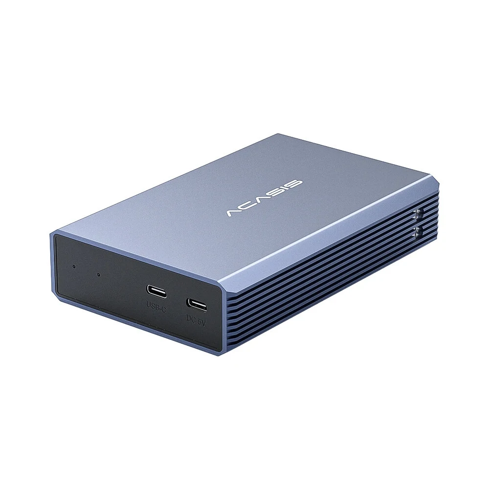 Acasis EC-7352 HDD-Gehäuse 2,5 Zoll USB3.0 Externes Festplattengehäuse mit zwei Schächten HD Array SATA auf USB Festplattenarray mit RAID-Funktion