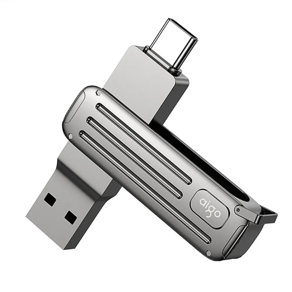 Aigo W381 USB3.2 Gen1 USB-Stick USB-A und Type-C 256GB 128GB 220MB/s Schnelle Geschwindigkeit Pendrive U Disk für Telefon Laptop Computer