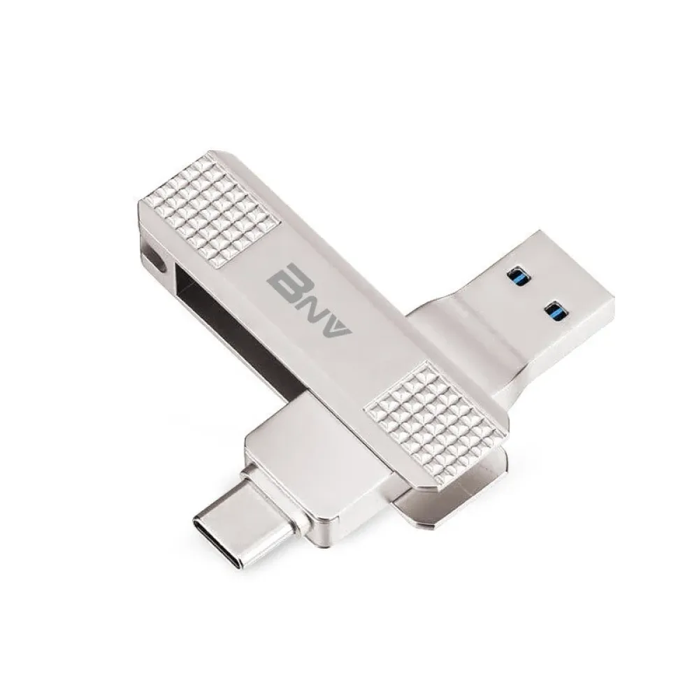 BNV TC3 USB3.0 & Type-C Dual Interface USB-Flash-Laufwerk 64G/128G/256G Highspeed Pendrive Mini Portable Memory U Disk für TV, Laptop und Telefon