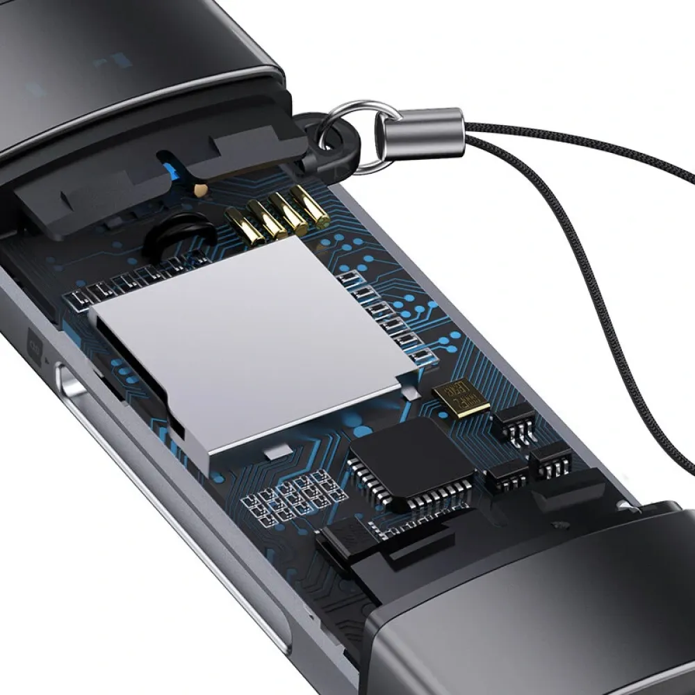 Baseus SD/TF Kartenleser 2 in 1 USB3.0/Type-C Smart Memory Card Flash Drive Adapter für Telefon-Tablet-Laptop-Zubehör