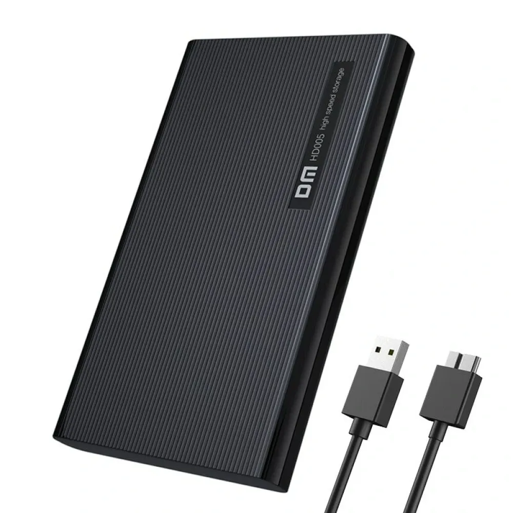 DM 2.5" SATA to USB 3.0 Micro B Hard Drive SSD External Enclosure Case Tool Free Hot-Swap for Macbook HD005