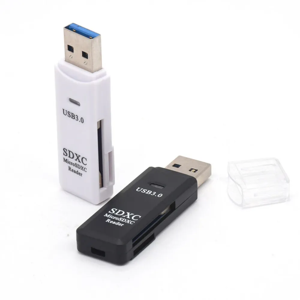 DM-HC32 2 in 1 Kartenleser USB3.0 für SD/TF Speicherkarte Hochgeschwindigkeits-Smartkartenleser Adapter für PC Laptop Zubehör