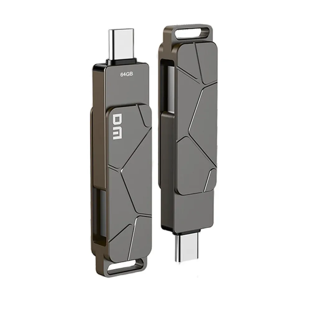 DM PD198 USB3.2 & Type-C-Flash-Laufwerk mit 64GB 128GB High-Speed-Pendrive, tragbarer Speicher-USB-Disk