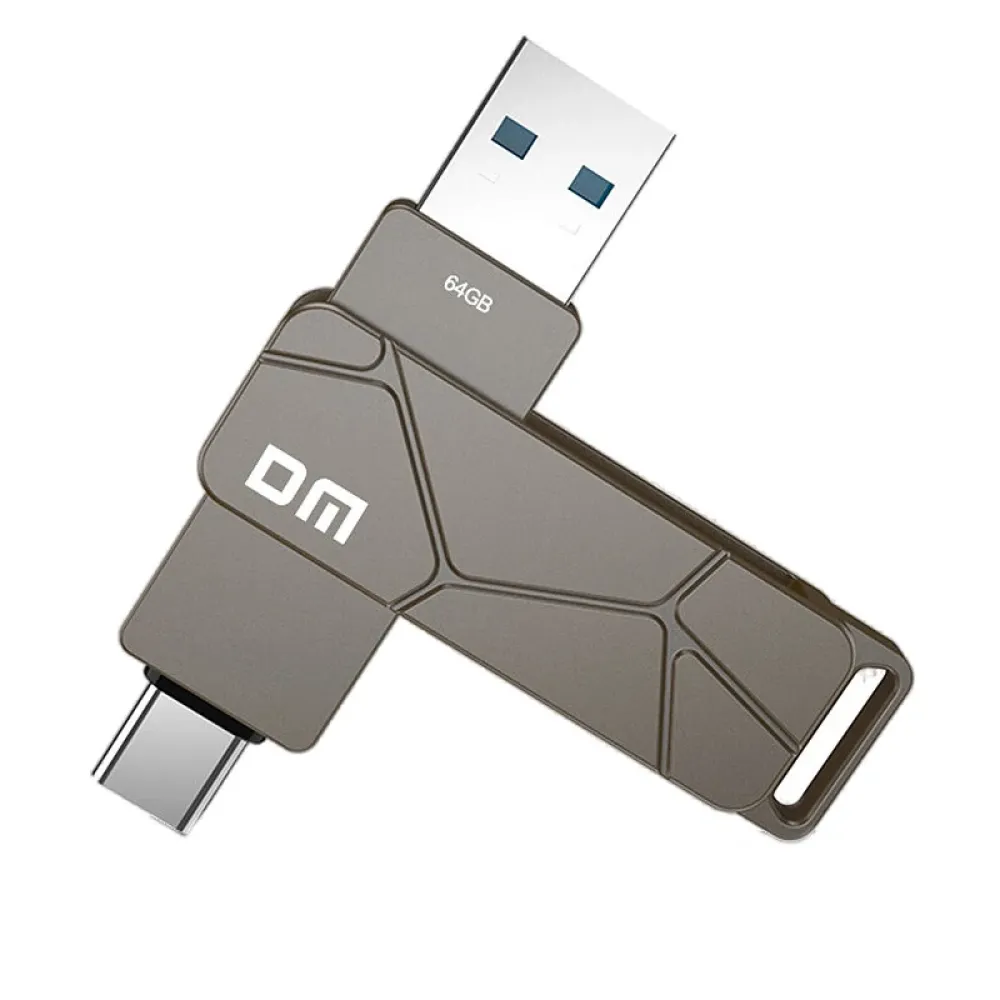 DM PD198 USB3.2 & Type-C-Flash-Laufwerk mit 64GB 128GB High-Speed-Pendrive, tragbarer Speicher-USB-Disk