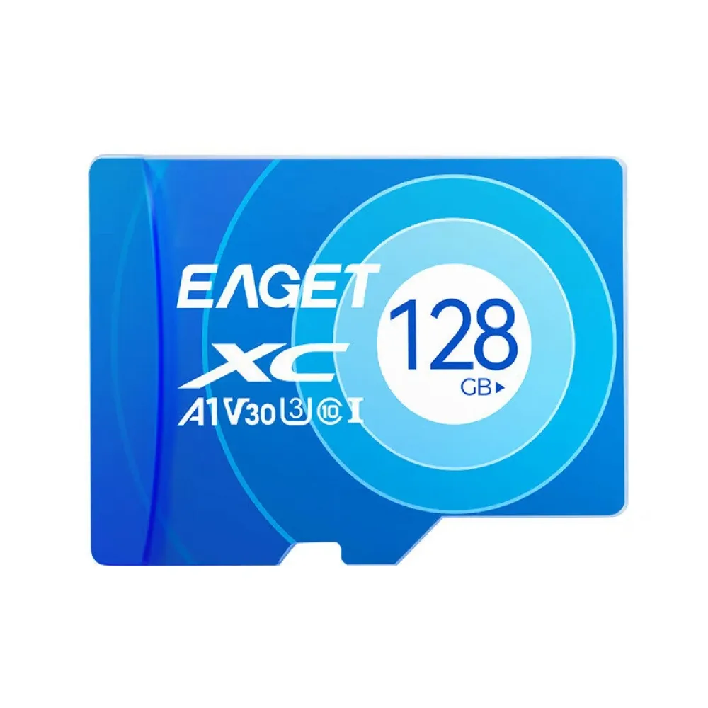 EAGET 128G/64G/32G TF Speicherkarte U3 C10 High Speed Micro SD Karte 4K UHD für Telefon Kamera Dashcam