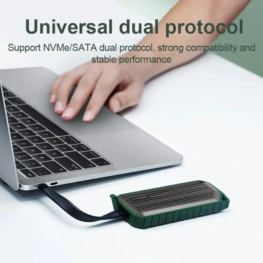 Hagibis M.2 NVMe SATA SSD Gehäuse Dual-Protokoll SSD Gehäuse M.2 zu USB 3.1 Gen2 Adapter für NVME PCIE NGFF SATA SSD Festplatten Box Hagibis M.2 NVMe SATA SSD Gehäuse Dual-Protokoll SSD Gehäuse M.2 zu USB 3.1 Gen2 Adapter für NVME PCIE NGFF SATA SSD Festplatten Box