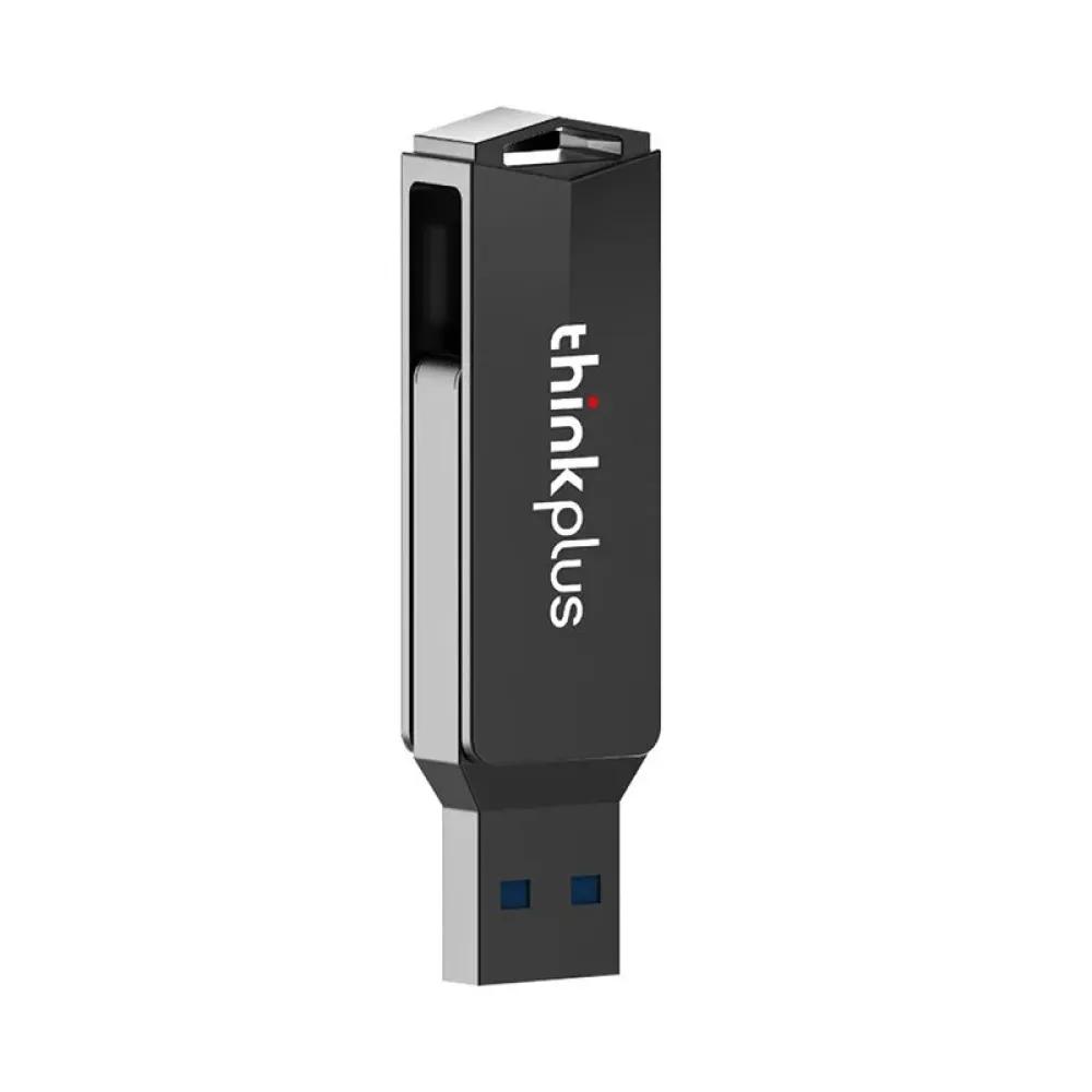 Lenovo Thinkplus MU254 USB3.0 & Type-C Dual-Port Metall U-Disk 32/64/128/256/512G Drehbarer USB-Flash-Laufwerk Highspeed-U-Disk f&uuml;r Telefon PC Laptop