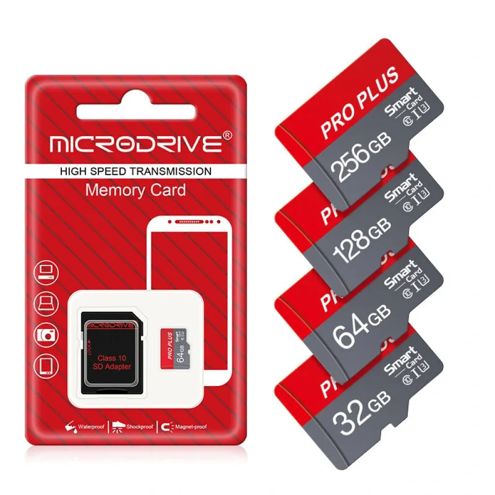 Microdrive Pro Plus TF Speicherkarte 64G/128G/256G Klasse 10 Hochgeschwindigkeits-Micro-SD-Karte Flash-Karte Smart-Karte für Telefon Kamera Fahrrekorder Microdrive Pro Plus TF Speicherkarte 64G/128G/256G Klasse 10 Hochgeschwindigkeits-Micro-SD-Karte Flash-Karte Smart-Karte für Telefon Kamera Fahrrekorder