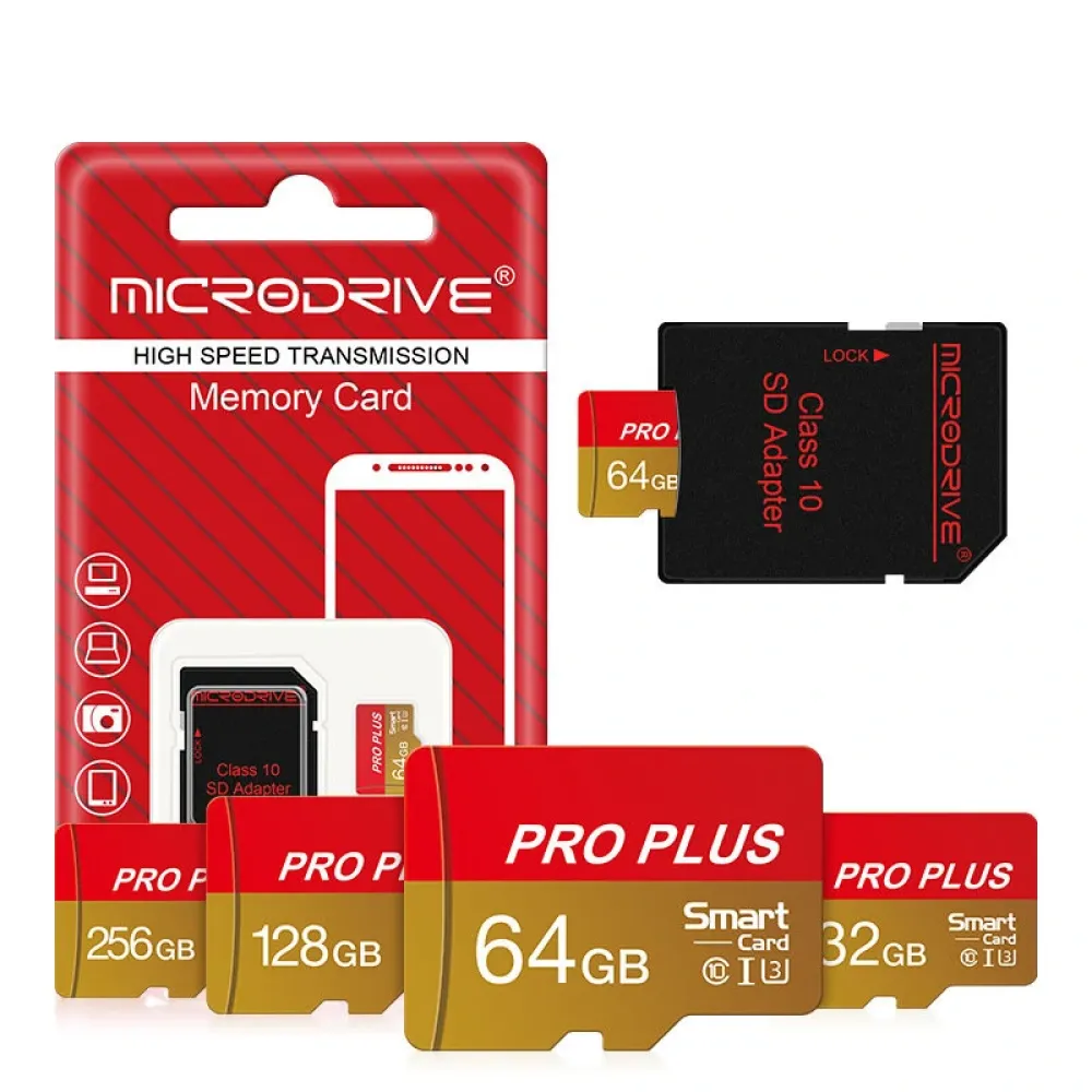Microdrive Pro Plus TF Speicherkarte 64G/128G/256G Klasse 10 Hochgeschwindigkeits-Micro-SD-Karte Flash-Karte Smart-Karte für Telefon Kamera Fahrrekorder Microdrive Pro Plus TF Speicherkarte 64G/128G/256G Klasse 10 Hochgeschwindigkeits-Micro-SD-Karte Flash-Karte Smart-Karte für Telefon Kamera Fahrrekorder