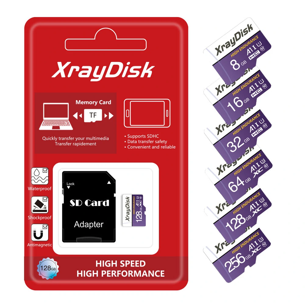 Xraydisk Class 10 High Speed TF Speicherkarte 32GB 64GB 128GB Micro SD-Karte Flash-Karte Smart-Karte für Kamera-Telefon-Monitor-Drohne Xraydisk Class 10 High Speed TF Speicherkarte 32GB 64GB 128GB Micro SD-Karte Flash-Karte Smart-Karte für Kamera-Telefon-Monitor-Drohne