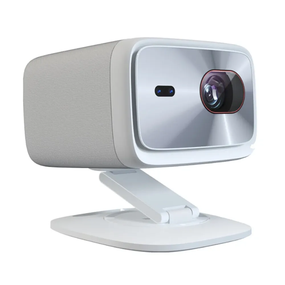 [EU Direct] Lenovo 100P Projektor 1300 ANSI-Lumen HDR10 2+32GB Android TV Intelligente Fokus & Keystone-Korrektur 360° Neigbarer Kopf Tragbarer Außenfilm