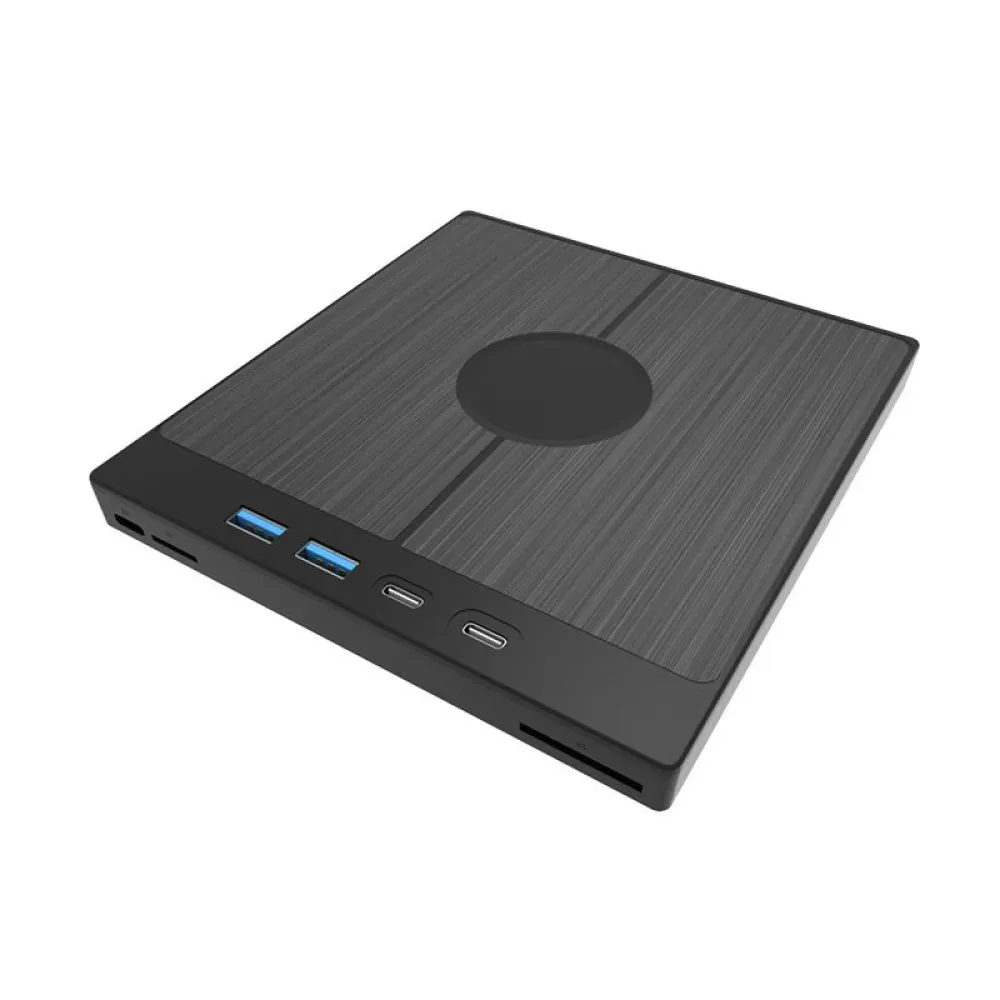 Externes CD/DVD-Laufwerk 7 in 1 CD-Brenner mit 2 USB/Type-C-Anschlüssen USB 3.0 Tragbarer CD/DVD-Brenner mit 1 TF/SD-Kartenslot Optische Laufwerke für Laptop-PC DVD-Brenner Externes CD/DVD-Laufwerk 7 in 1 CD-Brenner mit 2 USB/Type-C-Anschlüssen USB 3.0 Tragbarer CD/DVD-Brenner mit 1 TF/SD-Kartenslot Optische Laufwerke für Laptop-PC DVD-Brenner