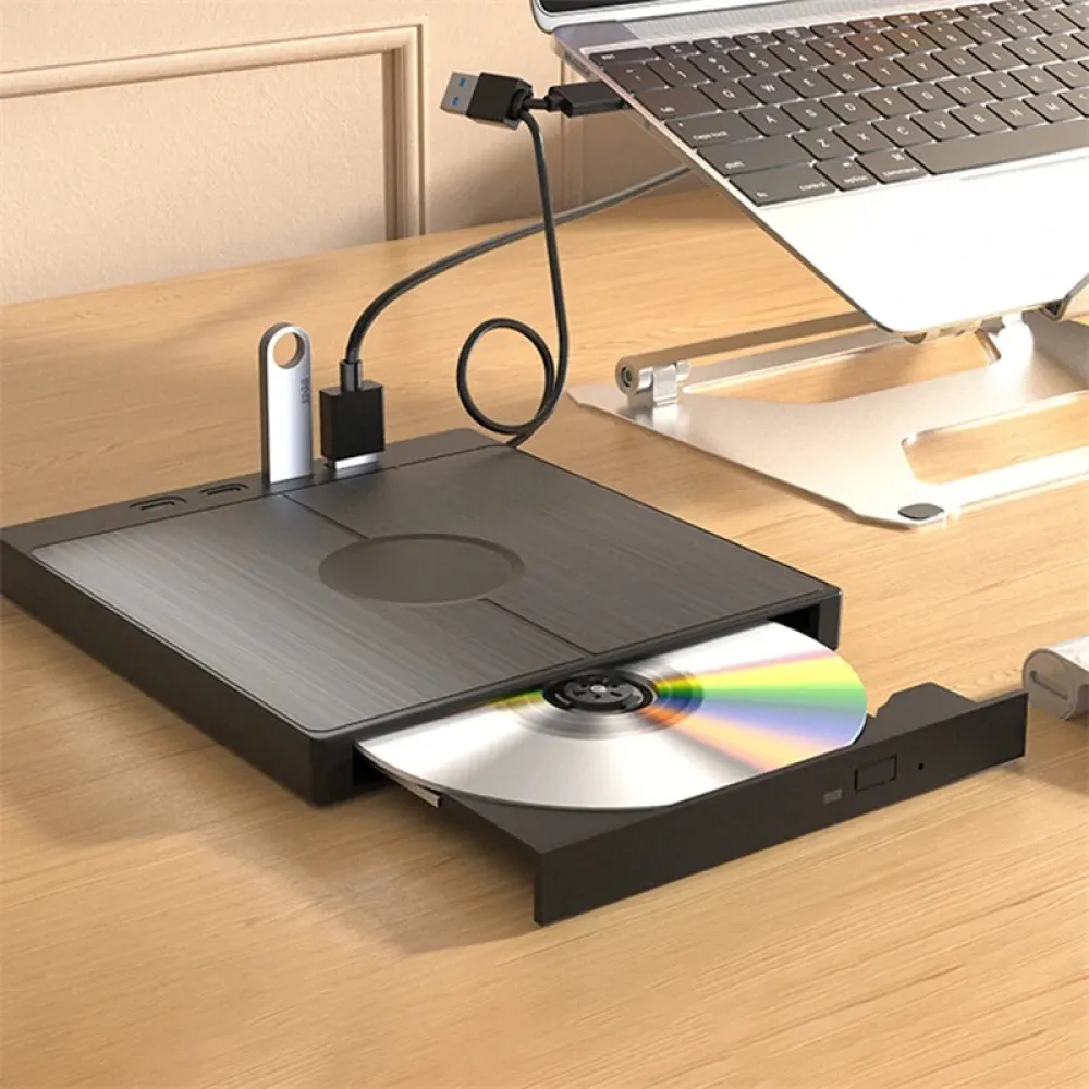 Externes CD/DVD-Laufwerk 7 in 1 CD-Brenner mit 2 USB/Type-C-Anschlüssen USB 3.0 Tragbarer CD/DVD-Brenner mit 1 TF/SD-Kartenslot Optische Laufwerke für Laptop-PC DVD-Brenner Externes CD/DVD-Laufwerk 7 in 1 CD-Brenner mit 2 USB/Type-C-Anschlüssen USB 3.0 Tragbarer CD/DVD-Brenner mit 1 TF/SD-Kartenslot Optische Laufwerke für Laptop-PC DVD-Brenner