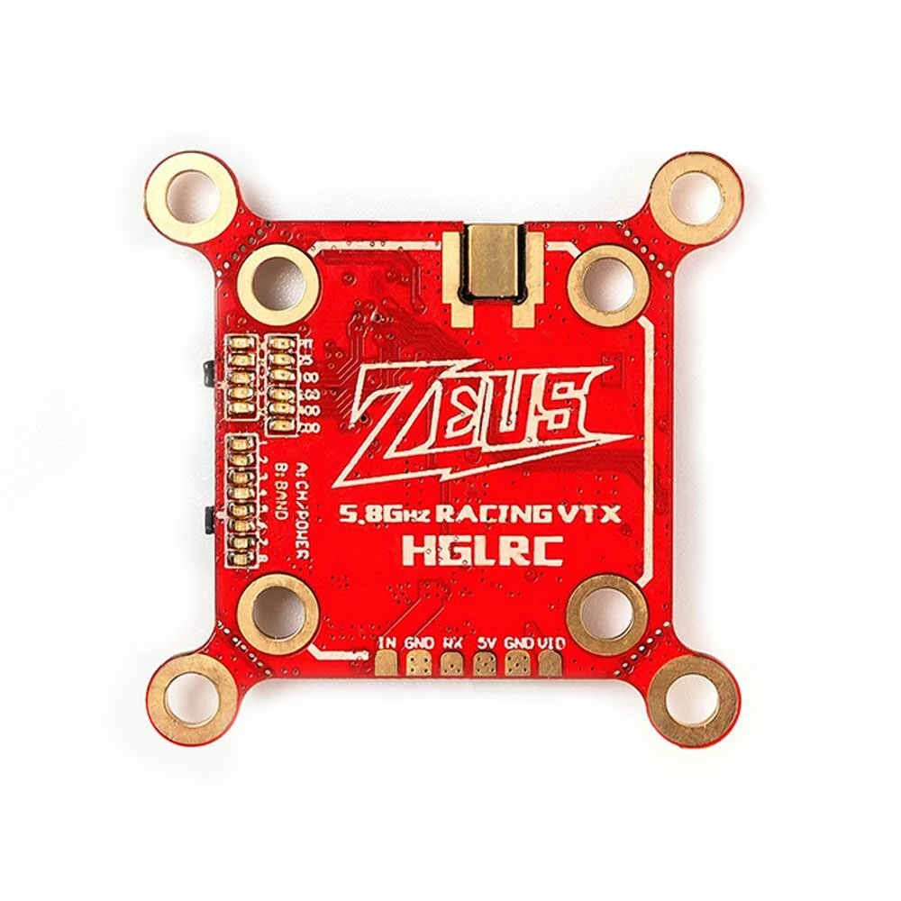 HGLRC Zeus VTX 5.8G 40CH PIT/25/100/200/400/800mW Smarte Montage 20 * 20 mm / 30 * 30 mm FPV-Sender mit integriertem Mikrofon für FPV-RC-Rennen HGLRC Zeus VTX 5.8G 40CH PIT/25/100/200/400/800mW Smarte Montage 20 * 20 mm / 30 * 30 mm FPV-Sender mit integriertem Mikrofon für FPV-RC-Rennen