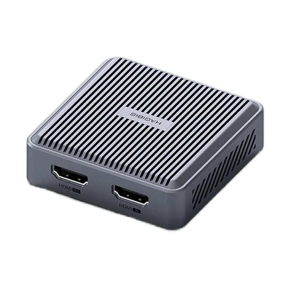 Hagibis 4K HD-kompatible Videoaufnahmekarte mit Loop-Out für Game Recording Live Streaming 1080P Grabber MS2131 für PS4/5 Switch