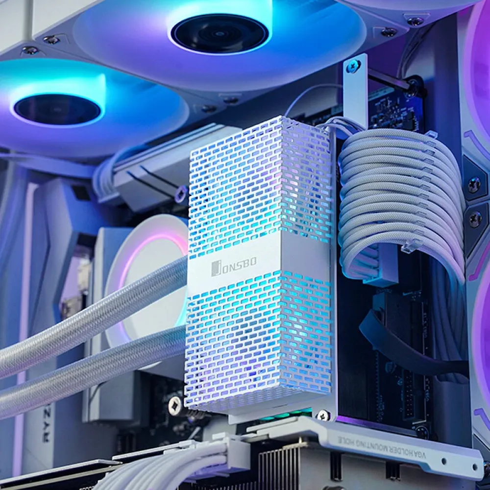JONSBO NF-1- Arbeitsspeicher-Kühler mit Dual 5020 Lüftern und ARGB-Synchronisierter Beleuchtung, RAM-Heatsink-Kühler für den PC JONSBO NF-1- Arbeitsspeicher-Kühler mit Dual 5020 Lüftern und ARGB-Synchronisierter Beleuchtung, RAM-Heatsink-Kühler für den PC