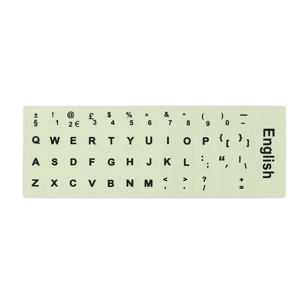 Leuchtende wasserdichte Tastatur-Schutzfolie für Laptop-Desktop-PC, fluoreszierende Tastatur-Abdeckung-Aufkleber