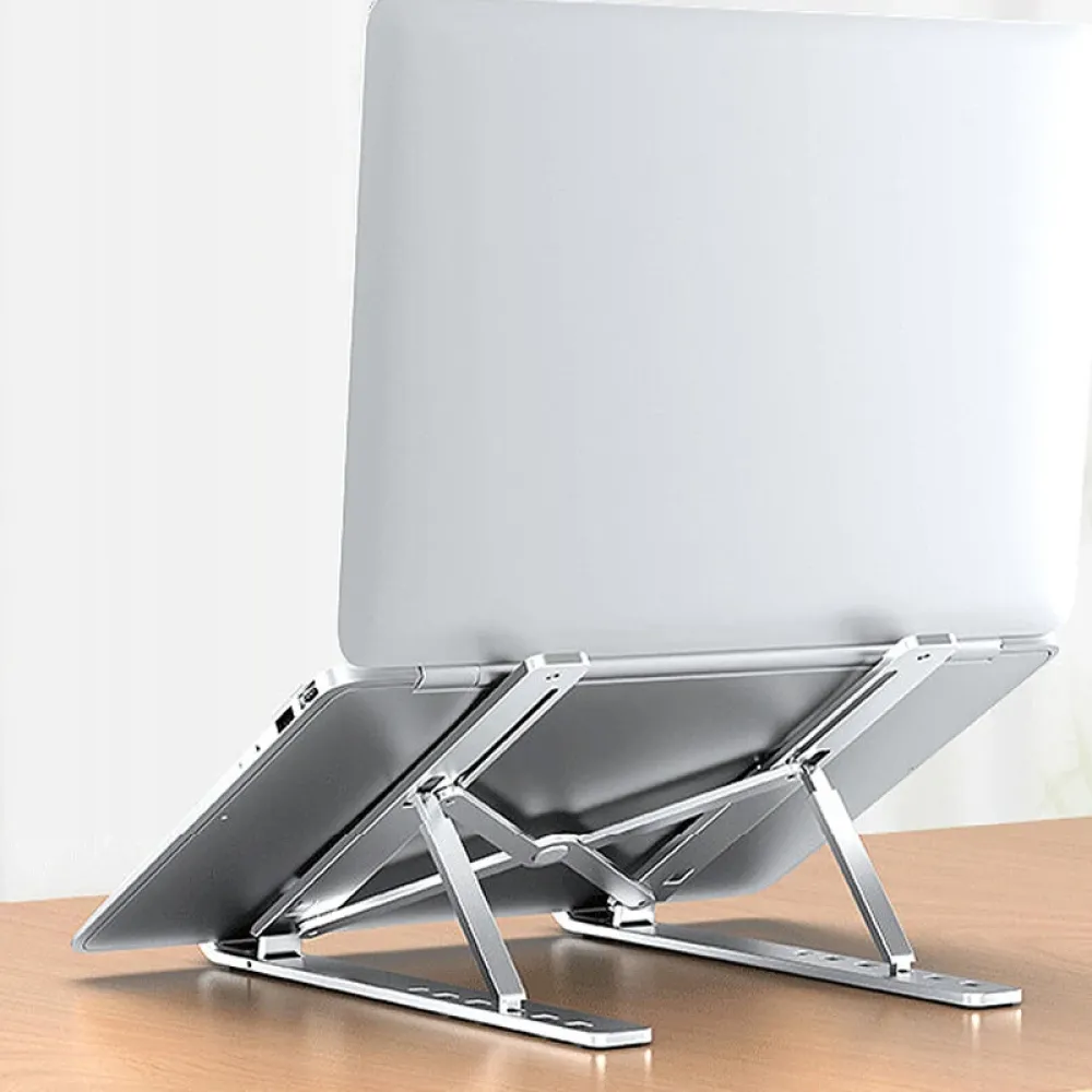 N3 Laptop Aluminiumlegierung Faltbarer Ständer 7-Gang Winkelverstellbare Vertikale Unterstützung Multifunktionaler Wärmeverteilungsständer Klappbar