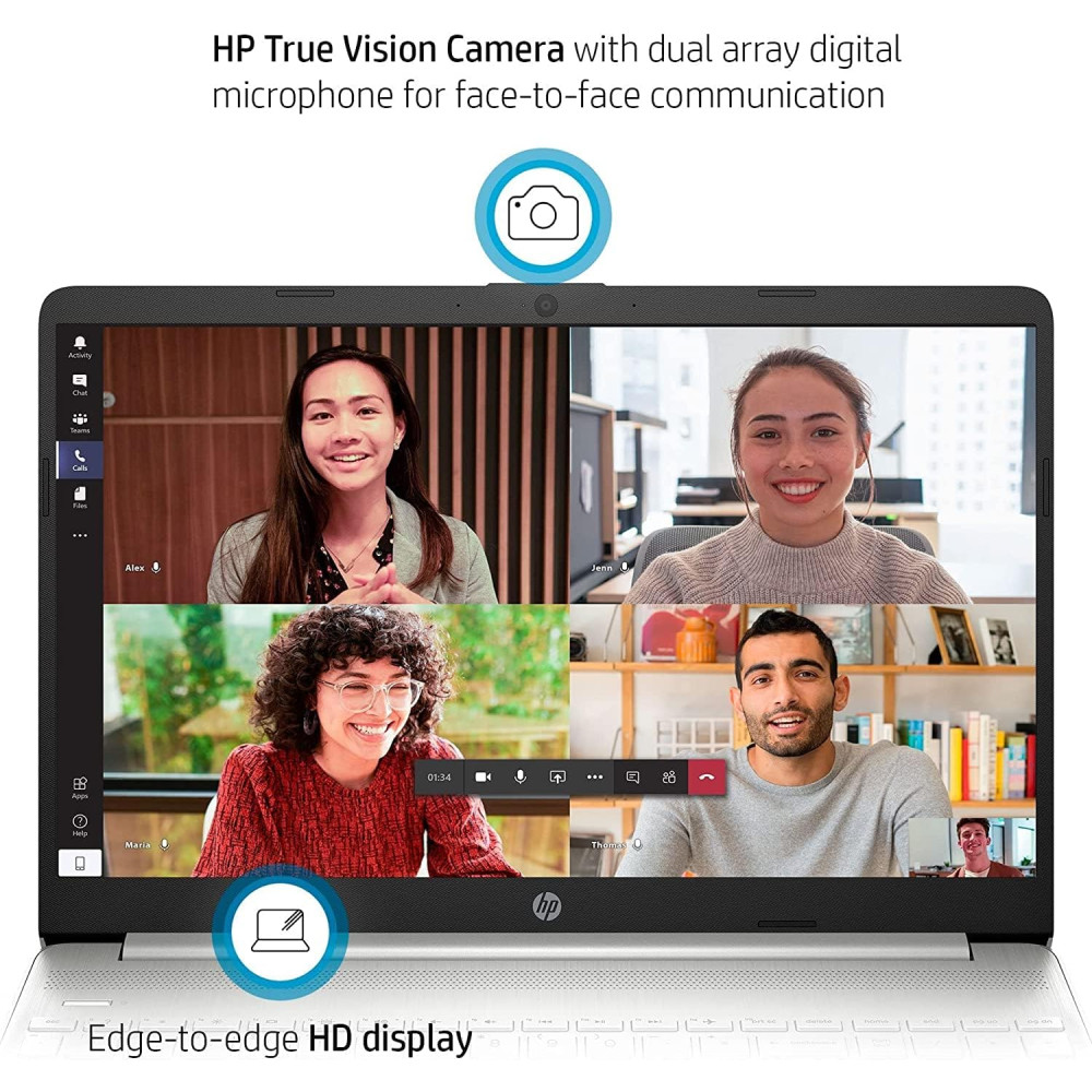 HP 15.6" Laptop, Intel Core i5-1135G7 Processor, Intel Iris Xe Graphics, 15.6" FHD Anti-Glare Display, Online Meeting Ready, HDMI, Wi-Fi and Bluetooth, Windows 11 Home(16GB RAM | 1TB SSD) HP 15.6" Laptop, Intel Core i5-1135G7 Processor, Intel Iris Xe Graphics, 15.6" FHD Anti-Glare Display, Online Meeting Ready, HDMI, Wi-Fi and Bluetooth, Windows 11 Home(16GB RAM | 1TB SSD)