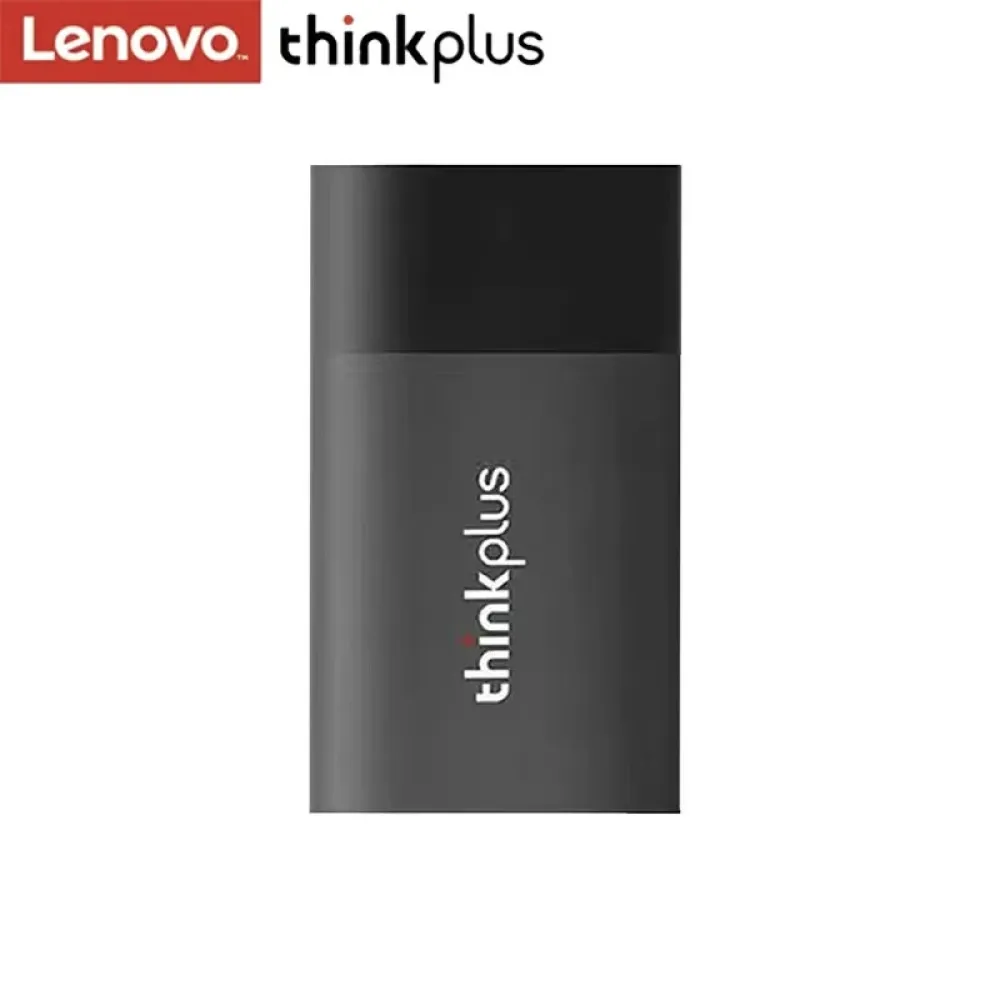 Lenovo thinkplus US202 Portable SSD mit 512 GB, 1 TB, 2 TB. Solid-State-Laufwerk mit USB 3.1 Typ-C High-Speed-Schnittstelle. Geeignet f&uuml;r den Einsatz mit mobilen Ger&auml;ten und externen Computern.