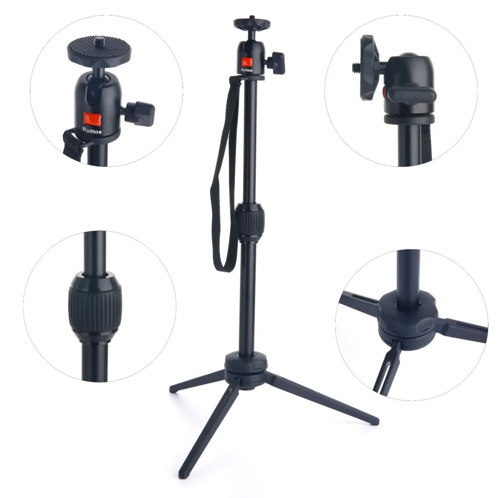 MT-10 Mini Aluminium Tischprojektorständer 2-teiliger Tischständer mit Gimbal-Kugelkopf für SLR DSLR-Kamera,Smartphone-Fotografie und Reise-Stativhalter MT-10 Mini Aluminium Tischprojektorständer 2-teiliger Tischständer mit Gimbal-Kugelkopf für SLR DSLR-Kamera,Smartphone-Fotografie und Reise-Stativhalter