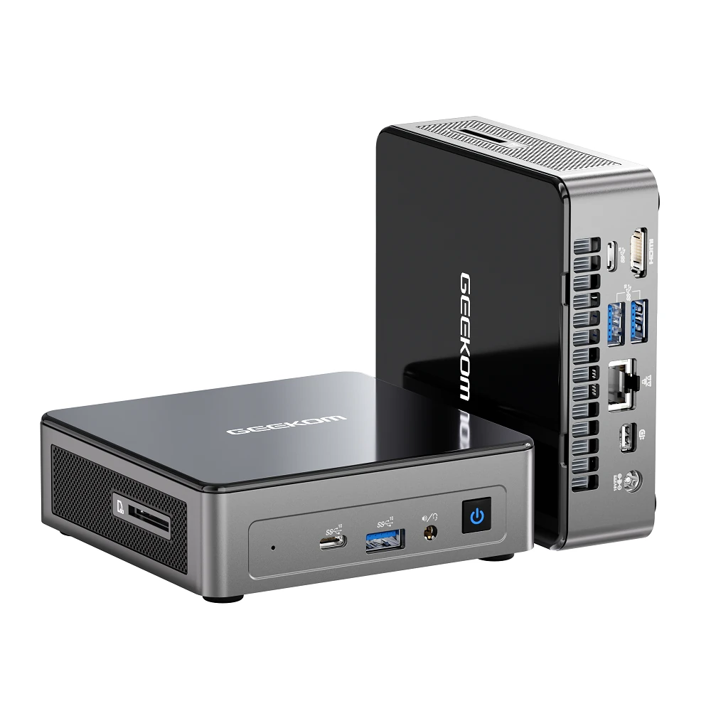 Mini-PC GEEKOM Mini Luft 12 mit Intel-12. Generation Alder Lake N100-Prozessor bis zu 3,4 GHz, 16 GB DDR5-RAM, 512 GB PCIe M.2 SSD, Windows 11 Pro, 4K-HD-Dual-Display, WiFi 6, Bluetooth 5.2, Gigabit Ethernet. Mini-PC GEEKOM Mini Luft 12 mit Intel-12. Generation Alder Lake N100-Prozessor bis zu 3,4 GHz, 16 GB DDR5-RAM, 512 GB PCIe M.2 SSD, Windows 11 Pro, 4K-HD-Dual-Display, WiFi 6, Bluetooth 5.2, Gigabit Ethernet.