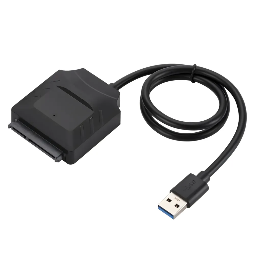 MnnWuu SSD HDD USB 3.0 zu SATA-Konverterkabel Festplattenkonverteradapter Unterst&uuml;tzung f&uuml;r 2,5 / 3,5" HDD SSD