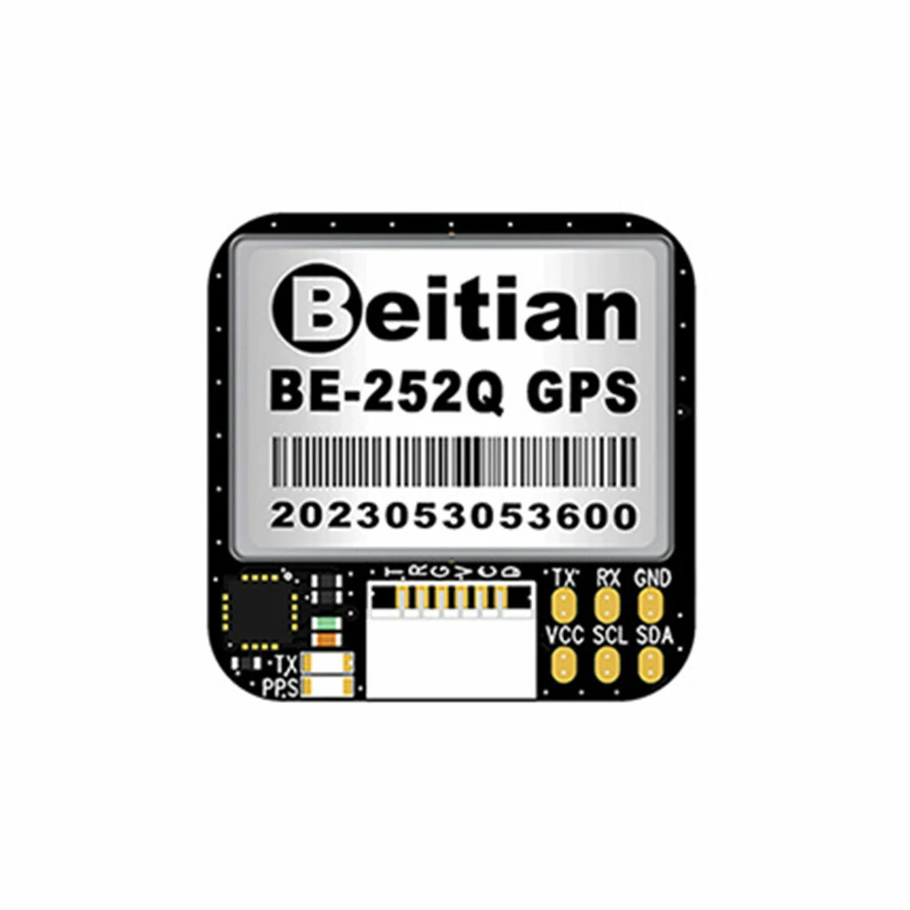 Positionierungsmodul Beitian BE-252Q mit Kompass QMC5883, duale Protokolle NMEA UBX, Chip M10050, GNSS-Empf&auml;ngermodul f&uuml;r FPV-R&uuml;ckkehr- und Renn-Drohnen, kompatibel mit F4-F7-Flugsteuerung