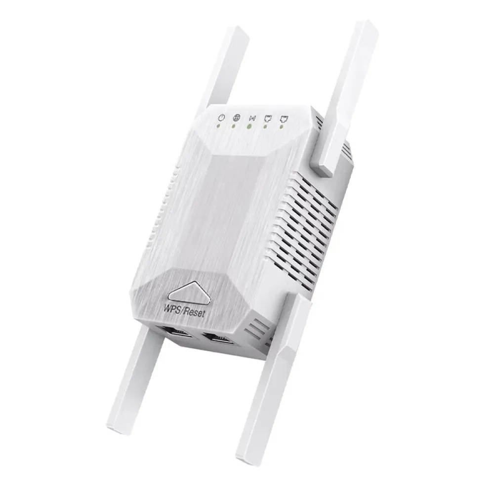 1200Mbps WLAN Repeater Wifi Verstärker Dual Band 2.4G/5GHz 4 Antennen Netzwerk Verstärker Repeater Signal Extender EU Wandstecker