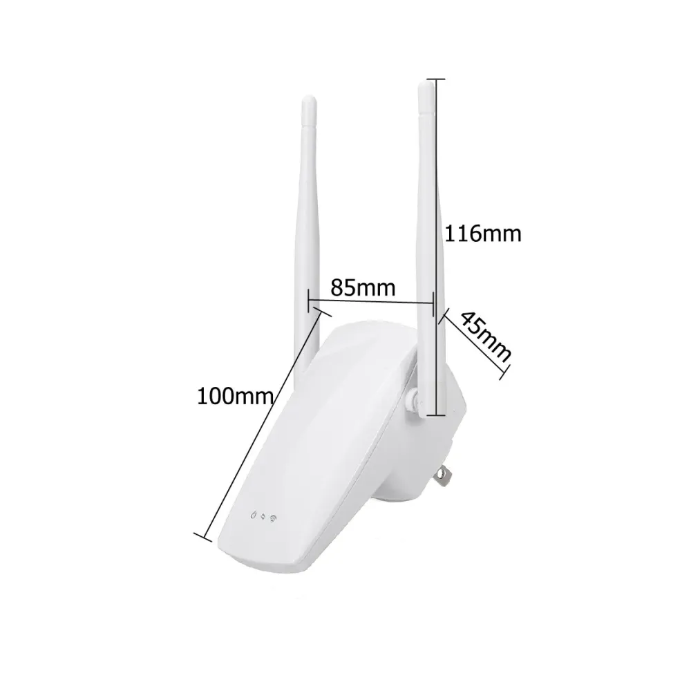 300Mbps 2.4G Wireless-WIFI Repeater AP-Router mit Doppeltantennen-Signalverstärker-Extender