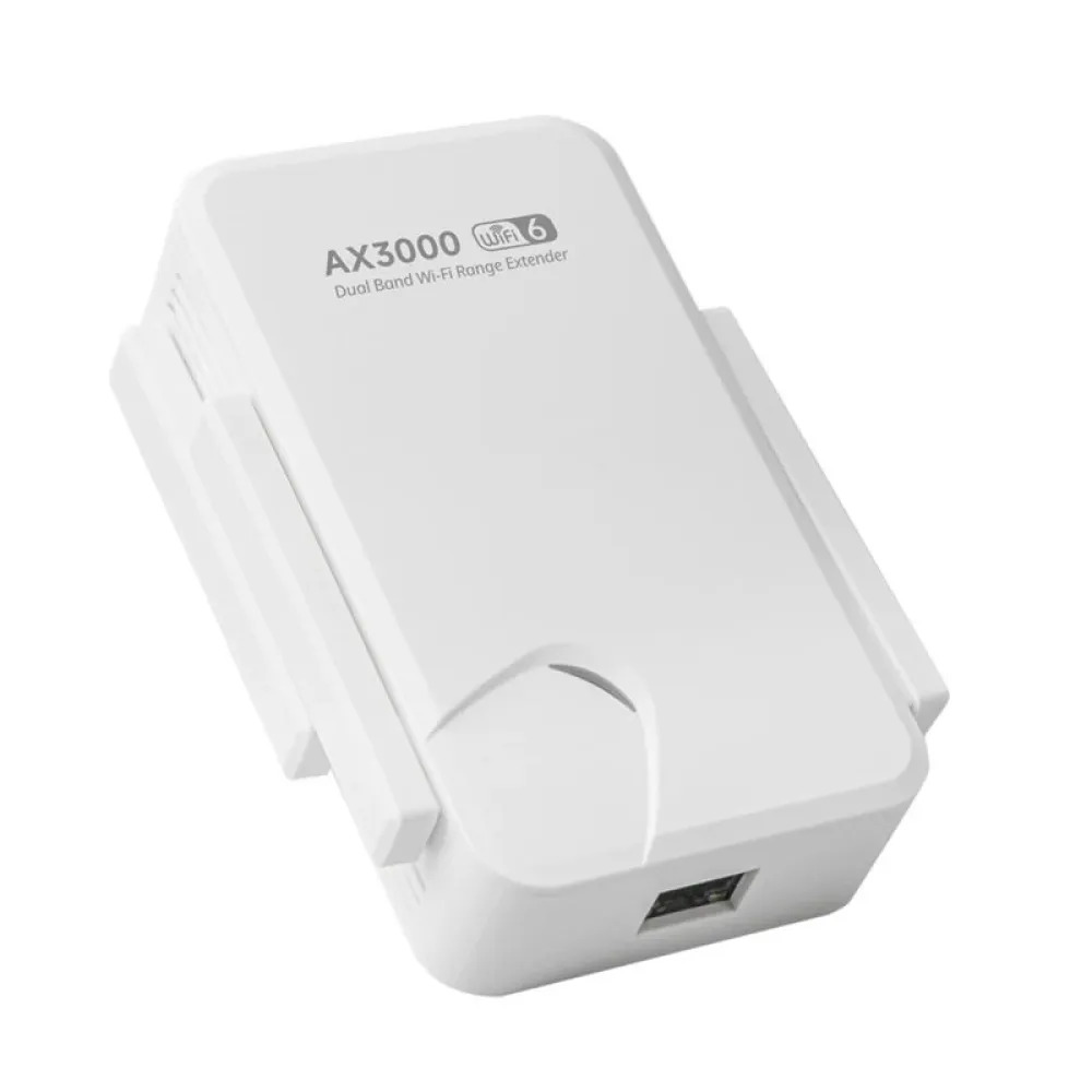 AX3000 WiFi6 W-LAN-Repeater Dualband 2.4G/5GHz 802.11AX Gigabit-Wi-Fi 6 Extender für die Erweiterung des Langstreckensignals mit vier Antennen