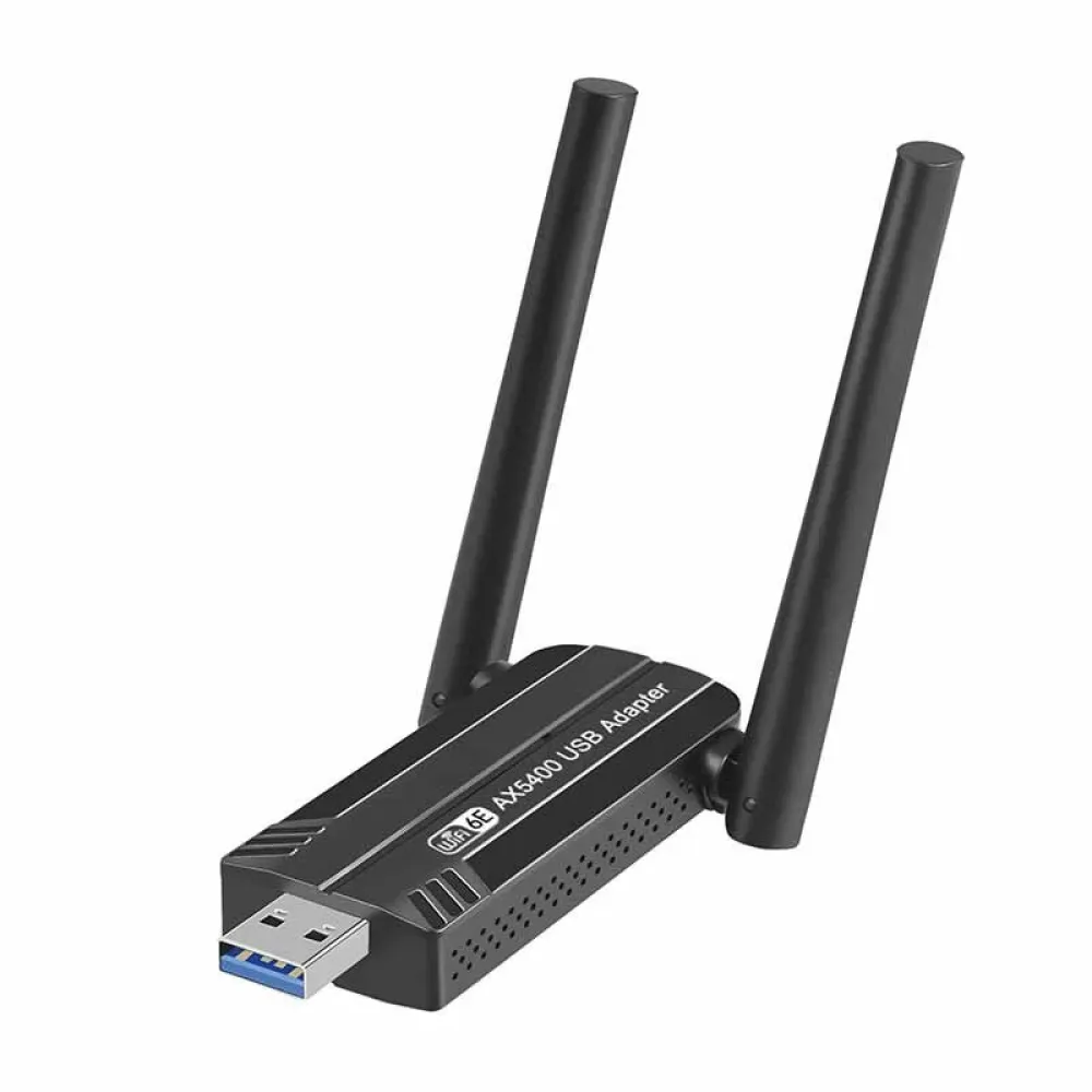 AX3008 5400Mbps WiFi6E Netzwerkkarte USB3.0 WiFi Adapter Tri-Band 2.4G 5G 6G Wifi Empfänger Dongle für Windows 10 11 Treiberfrei