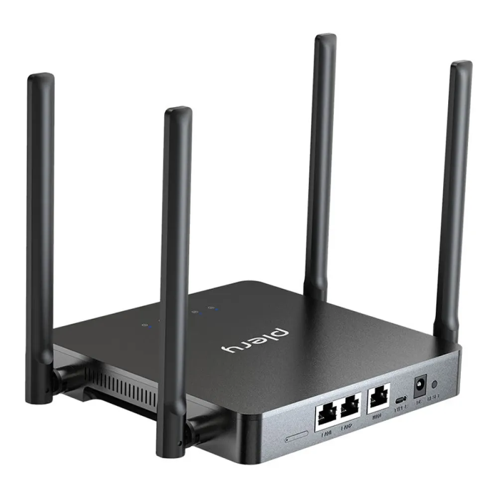 PLERY R624 4G LTE Router 300Mbps Wireless WiFi Router Modem 4G Nano-SIM-Karte Netzwerk mit 4 Hochleistungsantennen
