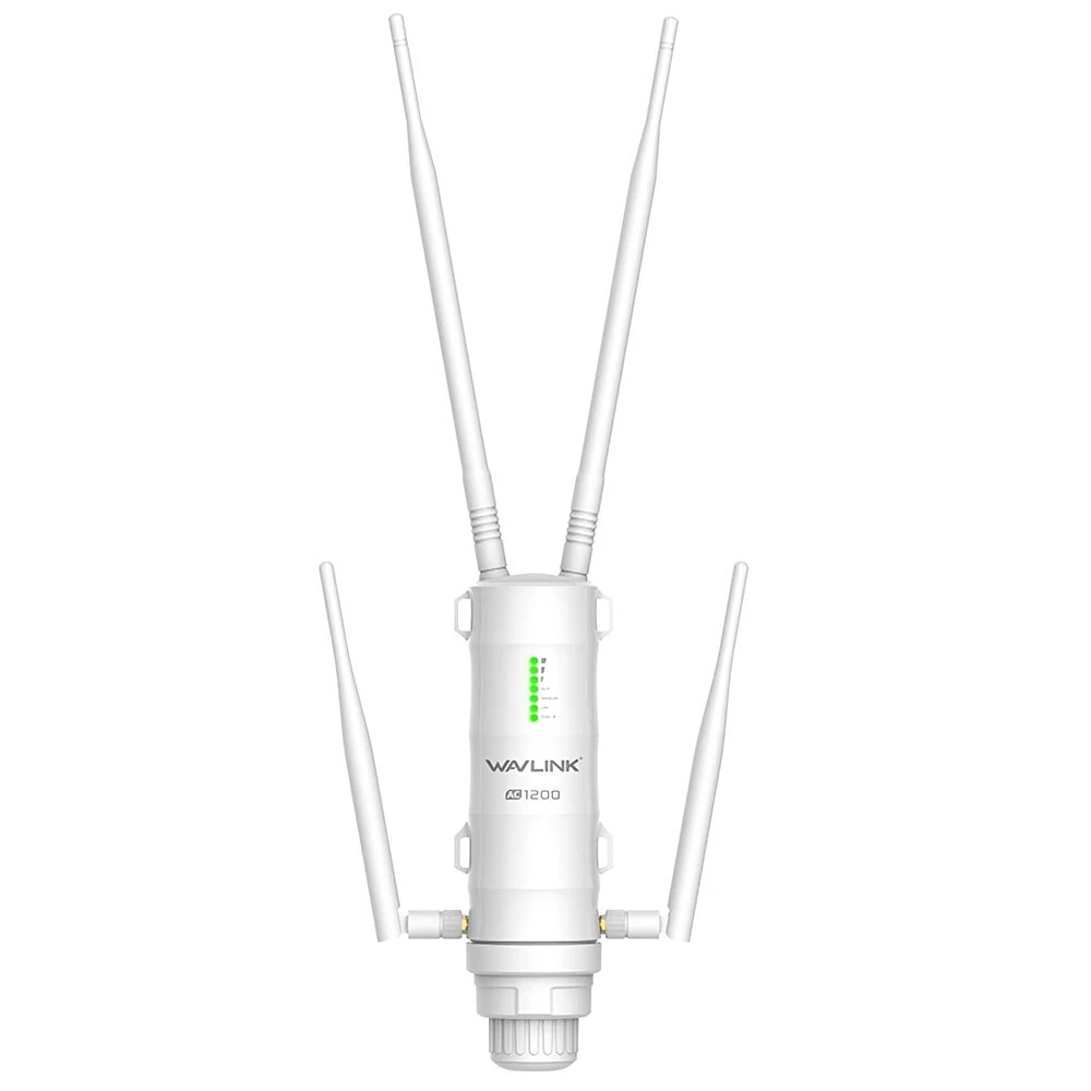 Wavlink AERIAL HD4 AC1200 Outdoor-Router Dualband-Hochleistungs-Wireless-AP/Reichweitenverlängerer-Router mit PoE und Hochgewinnantennen